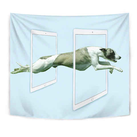 Whippet Dog Print Tapestry-Free Shipping