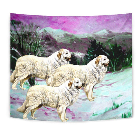 Great Pyrenees Dog Art Print Tapestry-Free Shipping