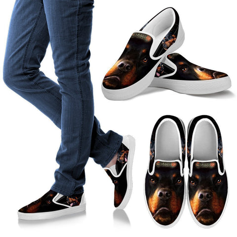 Amazing Rottweiler Print Slip Ons For Women-Free Shipping