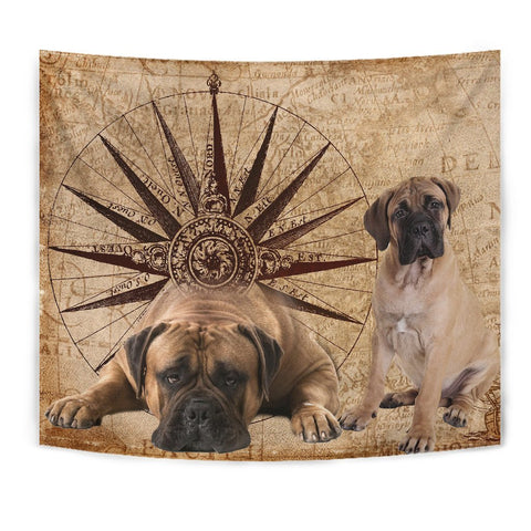 Amazing Bullmastiff Dog Print Tapestry-Free Shipping