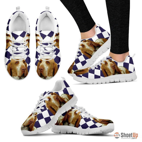 Bracco Italiano Dog (White/Black) Running Shoes For Women-Free Shipping
