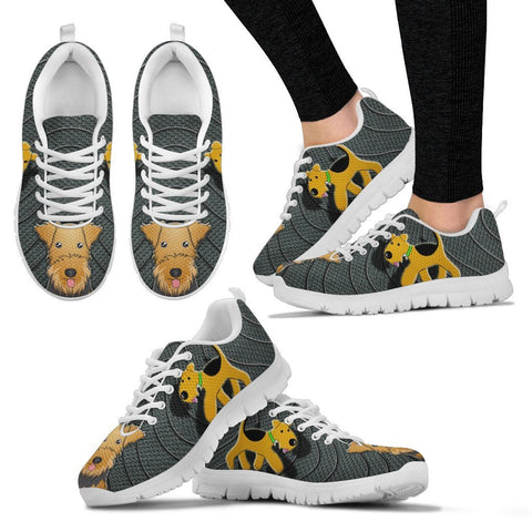 Airedale Terrier Print Running Shoes For Women-Free Shipping