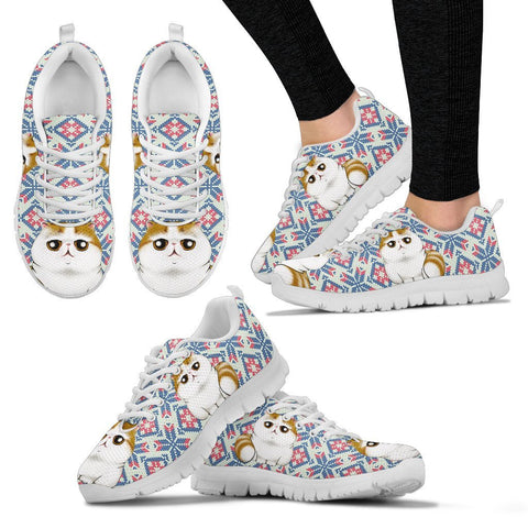 Exotic Shorthair Cat Christmas Print Running Shoes For Women-Free Shipping