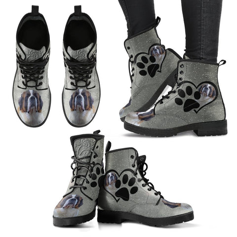 Valentine's Day Special-St. Bernard Dog Print Boots For Women-Free Shipping