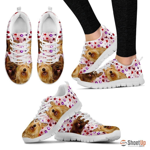 Berger Picard Dog (White/Black) Running Shoes For Women-Free Shipping