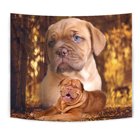 Bordeaux Mastiff Dog Print Tapestry-Free Shipping