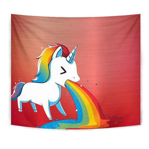 Rainbow Unicorn Print Tapestry-Free Shipping
