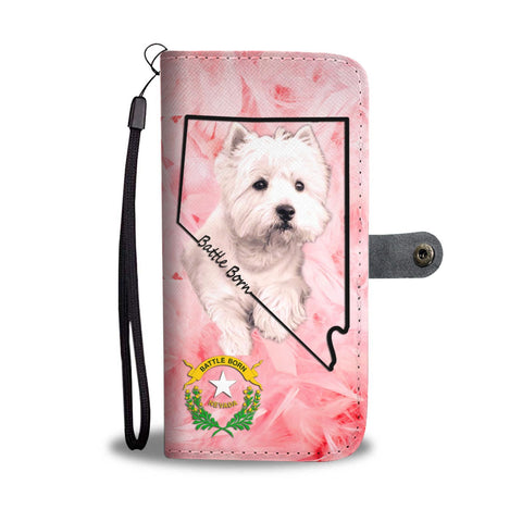 West Highland White Terrier Print Wallet Case-Free Shipping-NV State