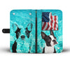Cute Boston Terrier Print Wallet Case- Free Shipping-UT State