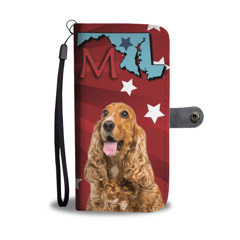 Cocker Spaniel Print Wallet Case-Free Shipping-MD State