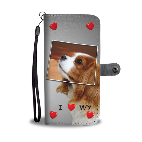 Cavalier King Charles Spaniel Print Wallet Case-Free Shipping-WY State