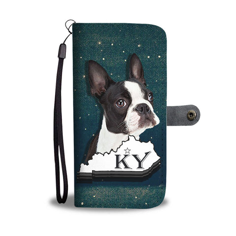 Boston Terrier 3D Print Wallet Case-Free Shipping-KY State