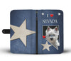 Cute West Highland White Terrier Print Wallet Case-Free Shipping-NV State