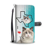 Ragdoll Cat Print Wallet Case-Free Shipping-TX State