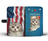 Scottish Fold Cat Print Wallet Case-Free Shipping-IN State