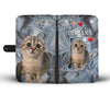 Cute Scottish Fold Cat Print Wallet Case-Free Shipping-IN State