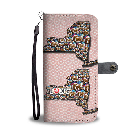 Cavalier King Charles On Heart Print Wallet Case-Free Shipping-NY State