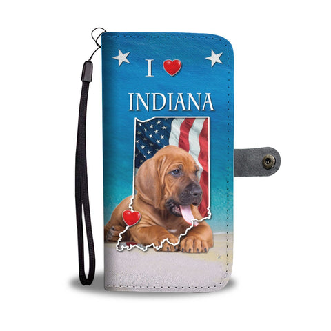 Bloodhound Print Wallet Case-Free Shipping-IN State