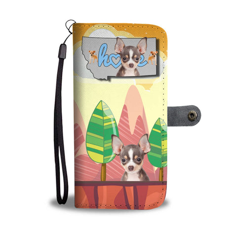 Chihuahua Print Wallet Case-Free Shipping-MT State