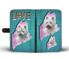 Cute Westie Art Print Wallet Case-Free Shipping-ME State