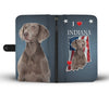 Lovely Weimaraner Print Wallet Case-Free Shipping-IN State