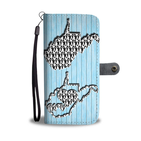 Cute Boston Terrier Dog Pattern Print Wallet Case-Free Shipping-WV State