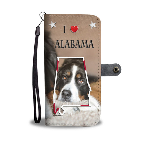 Cute Bernese Mountain Dog Print Wallet Case-Free Shipping-AL State