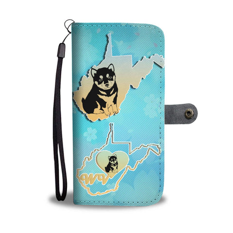Lovely Shiba Inu Dog Art Print Wallet Case-Free Shipping-WV State
