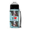 Lovely Bernese Mountain Dog Print Wallet Case-Free Shipping-OK State