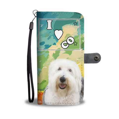 Old English Sheepdog Print Wallet Case-Free Shipping-CO State