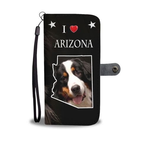 Bernese Mountain Dog Print Wallet Case-Free Shipping-AZ State