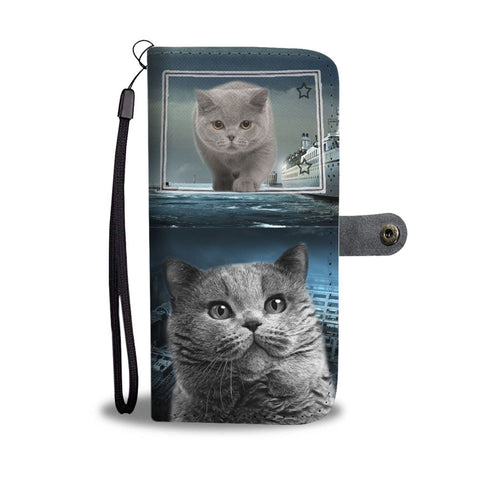 British Shorthair Cat Print Wallet Case-Free Shipping-CO State