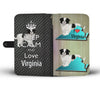 Cute Japanese Chin Dog Print Wallet Case-Free Shipping-VA State