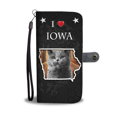 British Shorthair Cat Print Wallet Case-Free Shipping-IA State