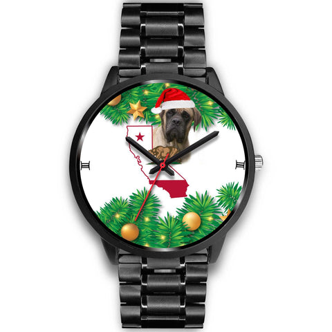 English Mastiff Dog California Christmas Special Wrist Watch-Free Shipping