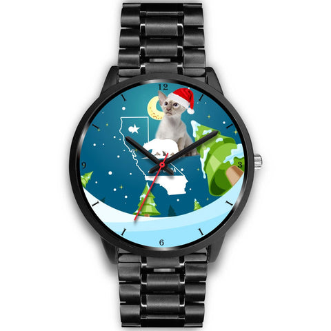 Oriental Shorthair Cat California Christmas Special Wrist Watch-Free Shipping