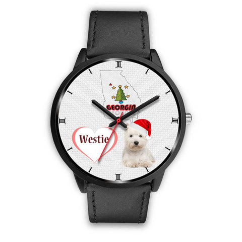 Westie Dog Georgia Christmas Special Wrist Watch-Free Shipping