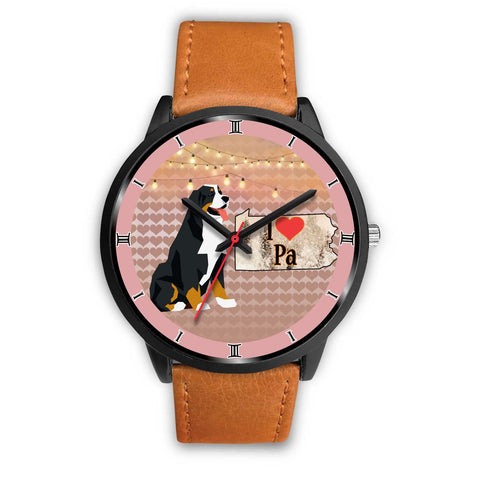 Bernese Mountain Dog Art Pennsylvania Christmas Special Wrist Watch-Free Shipping