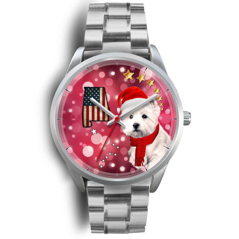 Cute Westie Alabama Christmas Special Wrist Watch-Free Shipping