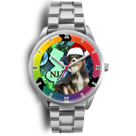 Lovely Australian Shepherd Dog New Jersey Christmas Special Wrist Watch-Free Shipping