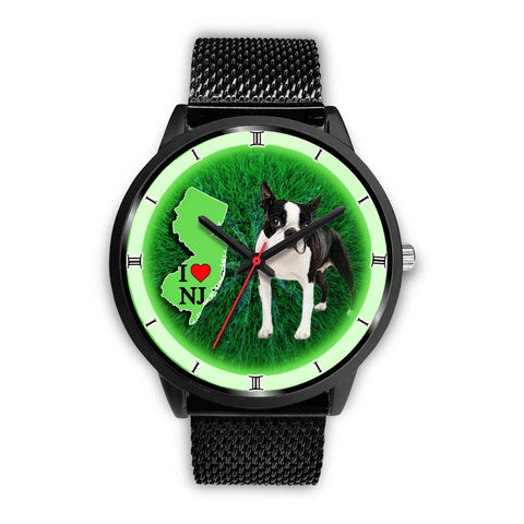 Boston Terrier Dog New Jersey Christmas Special Wrist Watch-Free Shipping
