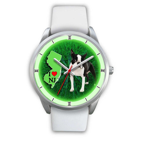 Lovely Boston Terrier Dog New Jersey Christmas Special Wrist Watch-Free Shipping
