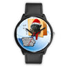 Black Labrador Retriever Iowa Christmas Special Wrist Watch-Free Shipping