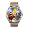 Boykin Spaniel Indiana Christmas Special Silver Wrist Watch-Free Shipping
