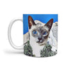 Siamese Cat Mount Rushmore Print 360 White Mug
