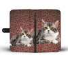 Lovely American Wirehair Cat Print Wallet Case-Free Shipping
