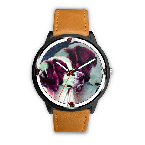 Lovely Brittany Dog Art Print Wrist watch - Free Shipping