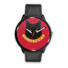Bombay cat Print On Red Wrist Watch-Free Shipping