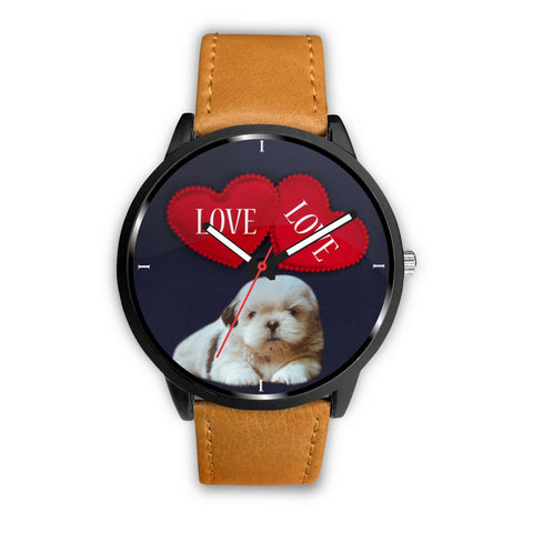 Shih Tzu with Love Print Wrist Watch-Free Shipping