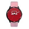 Toy fox terrier Print on red Wrist Watch-Free Shipping